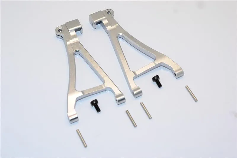 GPM For Traxxas 1/16 Mini E-Revo/Mini Summit Upgrade Parts Aluminum Front Lower Arm - 1Pr Set Gray Silver