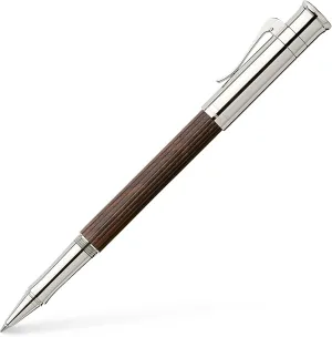 Graf von Faber-Castell Classic Platinum Plated Rollerball Pen - Grenadilla