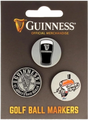Guinness Golf Ball Markers - Set of 3