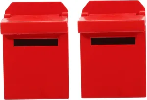 HANABASS 4sets Mini Mailbox Figurine Wooden House Decor for Dollhouse Mailbox Model for Enhances Imagination and Creativity for Miniature Lovers 2pcs*4