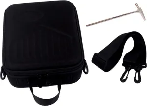 HANABASS Kalimba Shoulder Bag with Strap Portable Thumb Piano Storage Case for Travel and Outdoor Performance Durable Zipper Black Design for Musicians