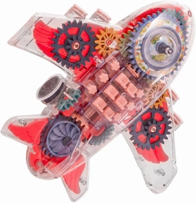 HANABASS Funny Airplane for Portable Wear Resistant Plaything Interactive Music Light Effects Household Present Encourages Exploration Parent Bonding
