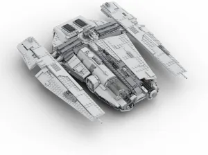 Haulcraft Ship Building Kit 1597 Pieces from Movie Series MOC Build Gift for Age 18 