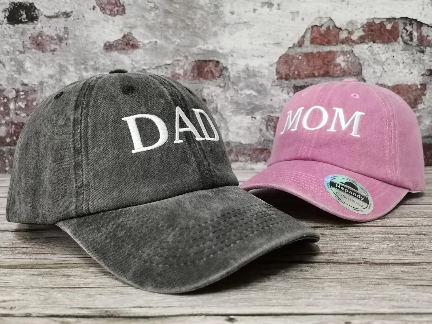 Hepandy Mr Mrs Mom Dad Captain First Mate Mama and Mini Baseball Hats