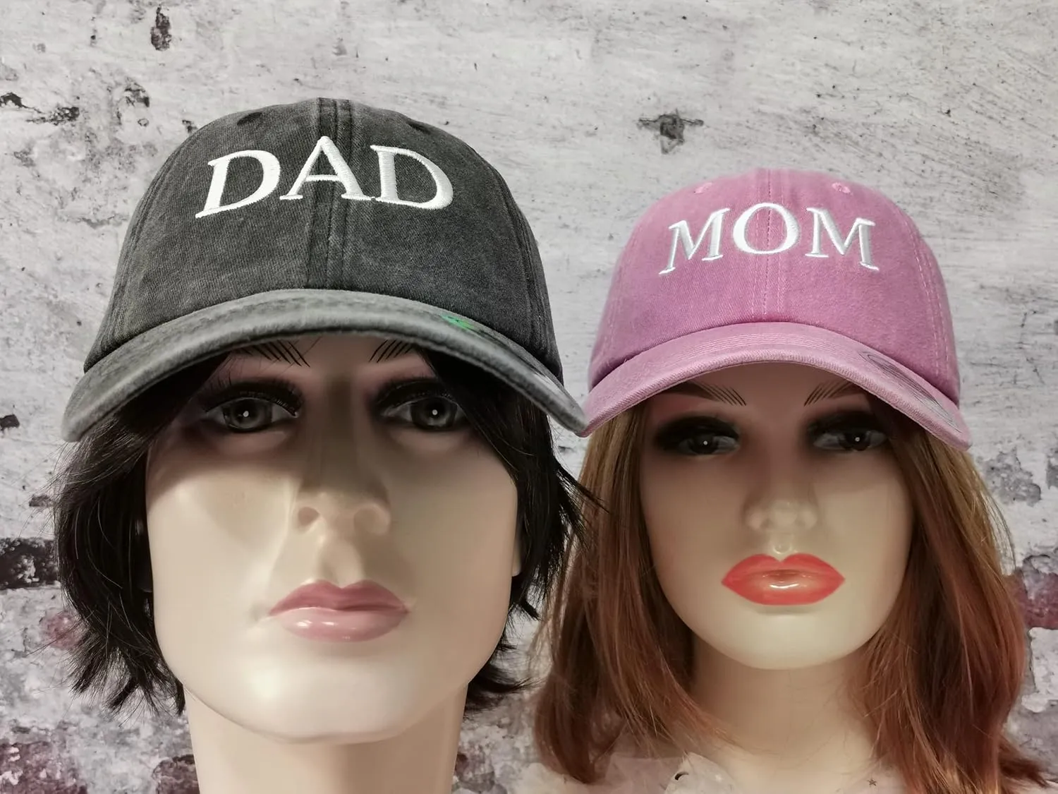 Hepandy Mr Mrs Mom Dad Captain First Mate Mama and Mini Baseball Hats