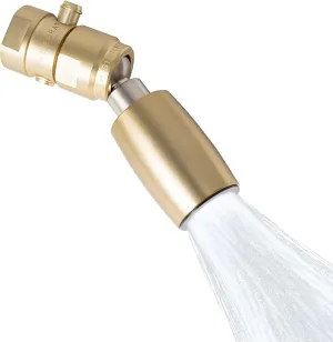 High Sierra Showerheads® - CLASSIC™ Solid Metal 2.0 GPM High Pressure Shower Head with Trickle Valve - Brushed Gold Finish