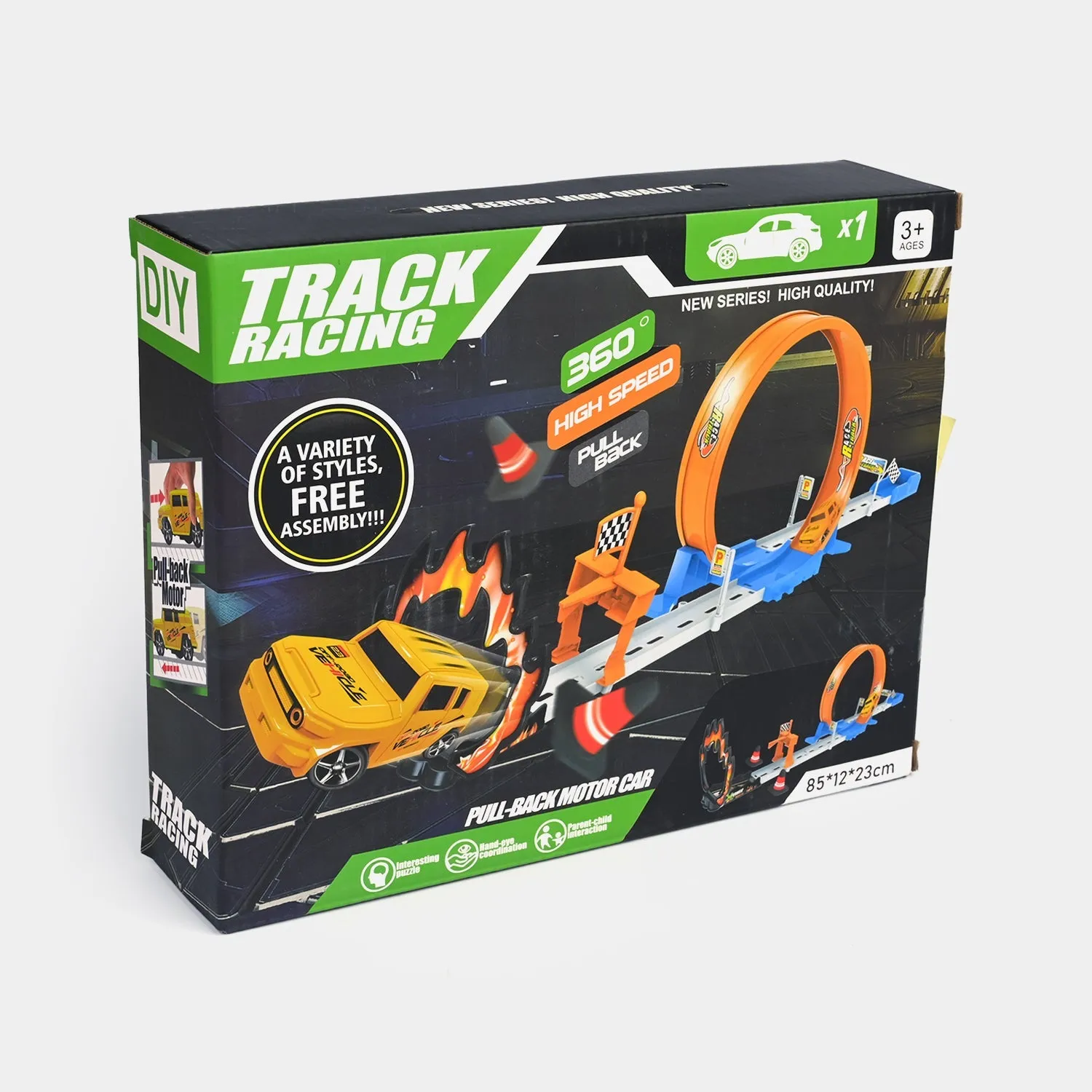 High Speed Racing Track Set for Kids