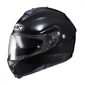 HJC C91 Solid Modular Motorcycle Helmet with HJ-17 Pinlock Shield, DOT Approved(Black, X-Small)