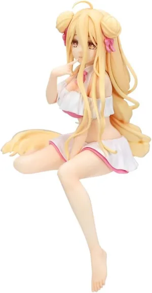 Hoshimiya Mukuro Figurine Swimsuit Sitting Figure 5.12" Cute Anime Girl Figure Hoshimiya Mukuro Statue Decoration Desktop Collections