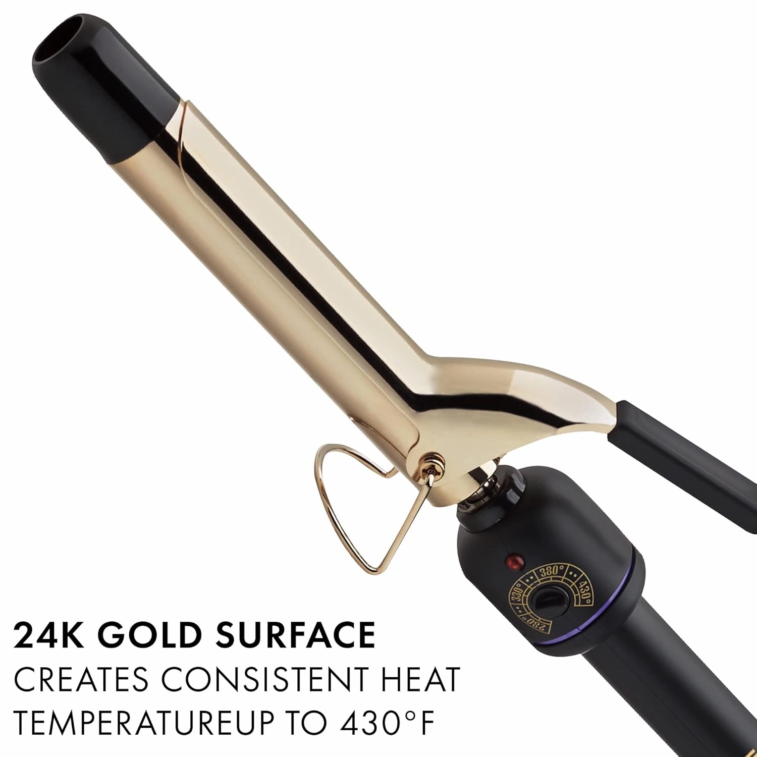 HOT TOOLS (2018 MODEL) Pro Artist 24K Gold Curling Iron | Long Lasting, Defined Curls (1 in)