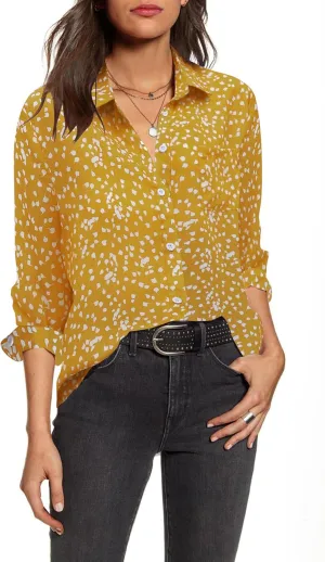 HOTOUCH Women Button Down Shirts with Pockets Long Sleeve Office Blouses Casual Business Tops Slim Fit Chiffon Shirts S-XXL