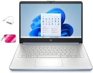 HP 2025 Student Business Laptop, Intel Processor N150(up to 3.6 GHz), 14 Inch LED Screen,16G RAM, 128GB Storange,1 Year Office 365, Windows 11 Home,Sky Blue w/YYY Accessories