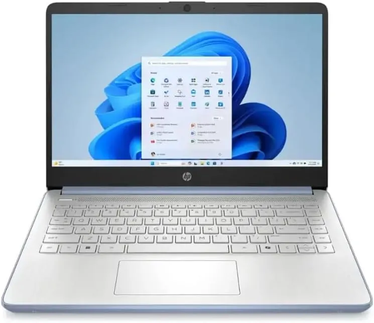 HP 2025 Student Business Laptop, Intel Processor N150(up to 3.6 GHz), 14 Inch LED Screen,16G RAM, 128GB Storange,1 Year Office 365, Windows 11 Home,Sky Blue w/YYY Accessories