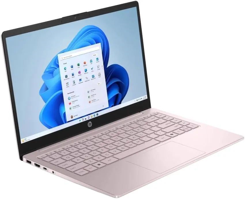 HP 2025 Student Laptop, Intel Processor N150(up to 3.6 GHz), 14 Inch LED Screen,8G RAM, 256GB Storange (128GB UFS 128GB MSD),One Year Office 365, Windows 11 Home,w/YYY Bundle,Pink
