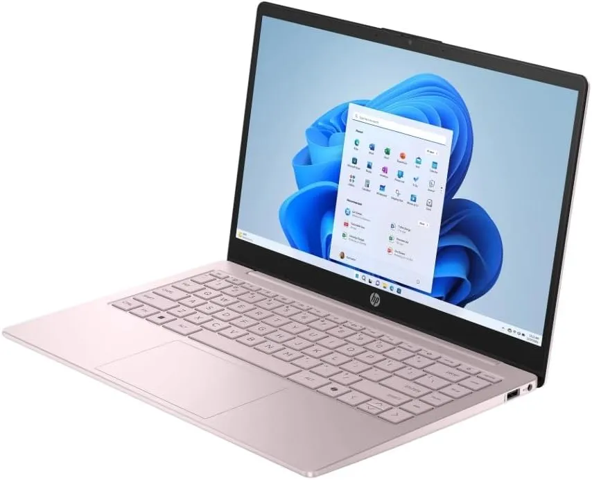 HP 2025 Student Laptop, Intel Processor N150(up to 3.6 GHz), 14 Inch LED Screen,8G RAM, 256GB Storange (128GB UFS 128GB MSD),One Year Office 365, Windows 11 Home,w/YYY Bundle,Pink