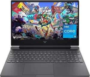 HP Victus 15.6 inch Laptop, FHD 144Hz Display, Intel Core i5-12450H, 8 GB RAM, 512 GB SSD, NVIDIA GeForce RTX 2050 GPU (4 GB Dedicated), Windows 11 Home, 15-fa1029nr (2024)