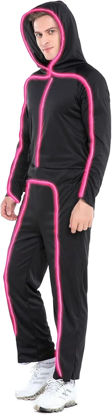 HSCTEK Light-up Adult Stick Figure Costume