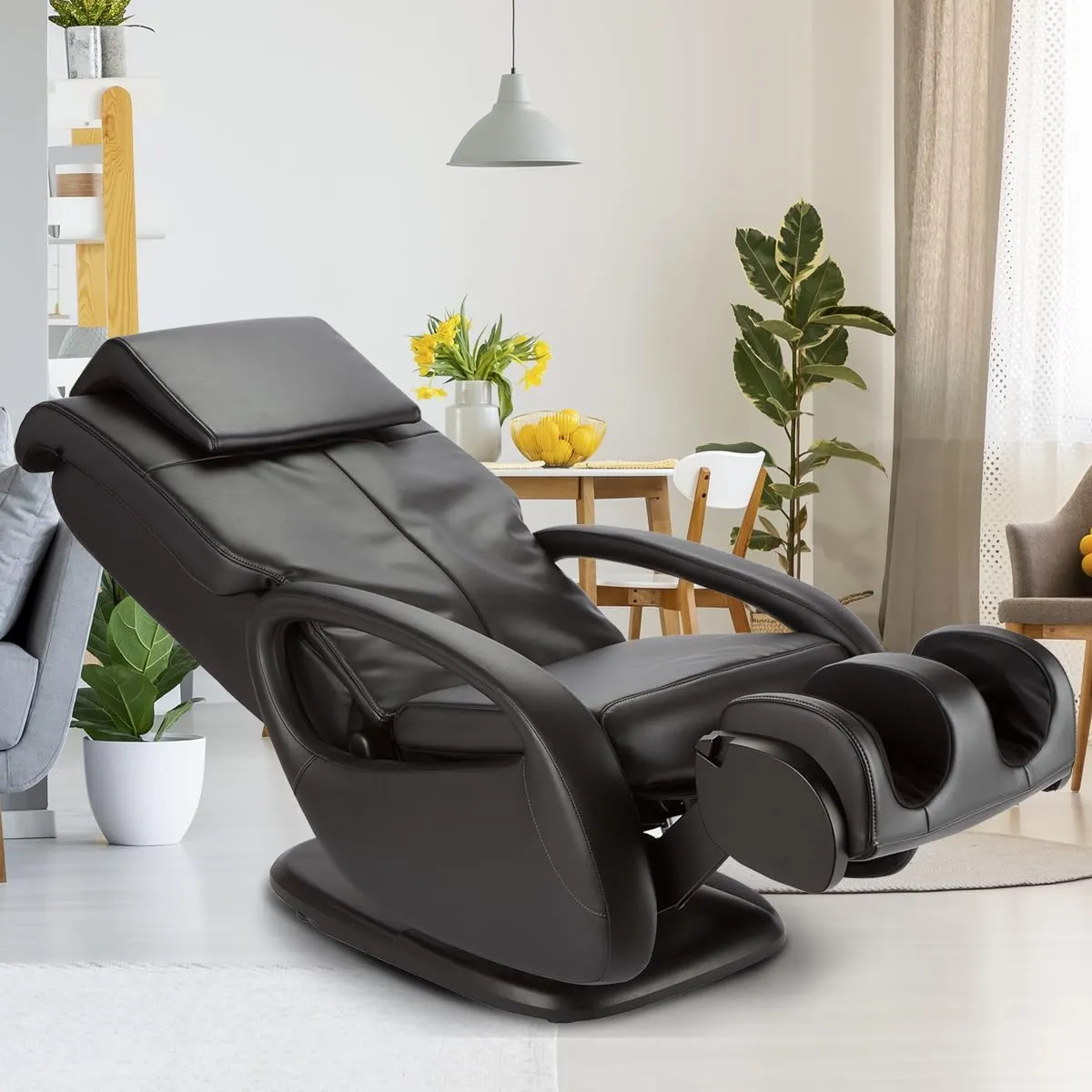 Human Touch WholeBody 7.1 Living Room Recliner Massage Chair - Full Body Professional Grade Personal Massage - Relaxation w Heat for Targeted Stress   Muscle Pain Relief with Foot Calf - Black