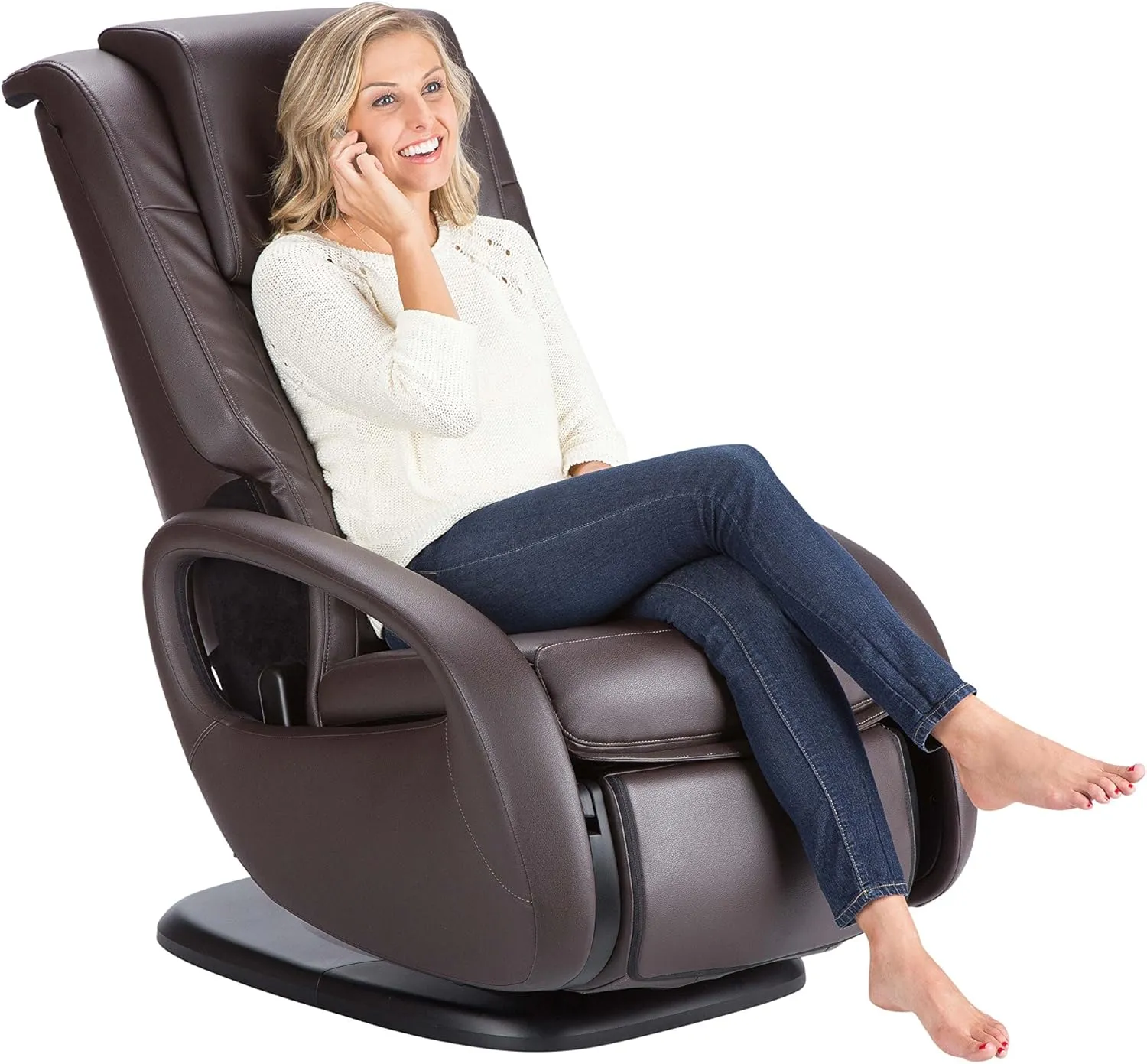 Human Touch WholeBody 7.1 Living Room Recliner Massage Chair - Full Body Professional Grade Personal Massage - Relaxation w Heat for Targeted Stress   Muscle Pain Relief with Foot Calf - Espresso