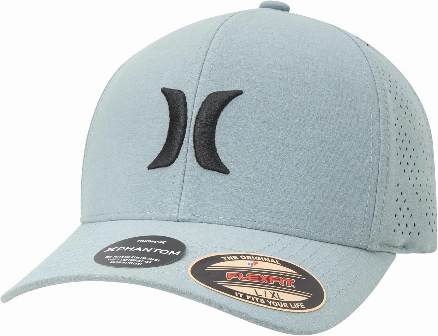 Hurley Men's Caps - Flexfit and Quick-Dry Phantom Curved Baseball Caps for Men - Classic Mens Trucker Hats (S-XL)