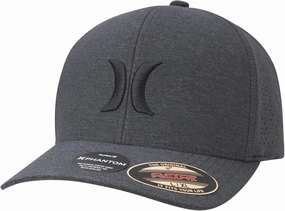 Hurley Men's Caps - Flexfit and Quick-Dry Phantom Curved Baseball Caps for Men - Classic Mens Trucker Hats (S-XL)
