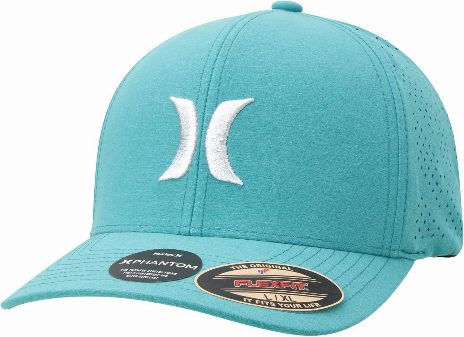 Hurley Men's Caps - Flexfit and Quick-Dry Phantom Curved Baseball Caps for Men - Classic Mens Trucker Hats (S-XL)