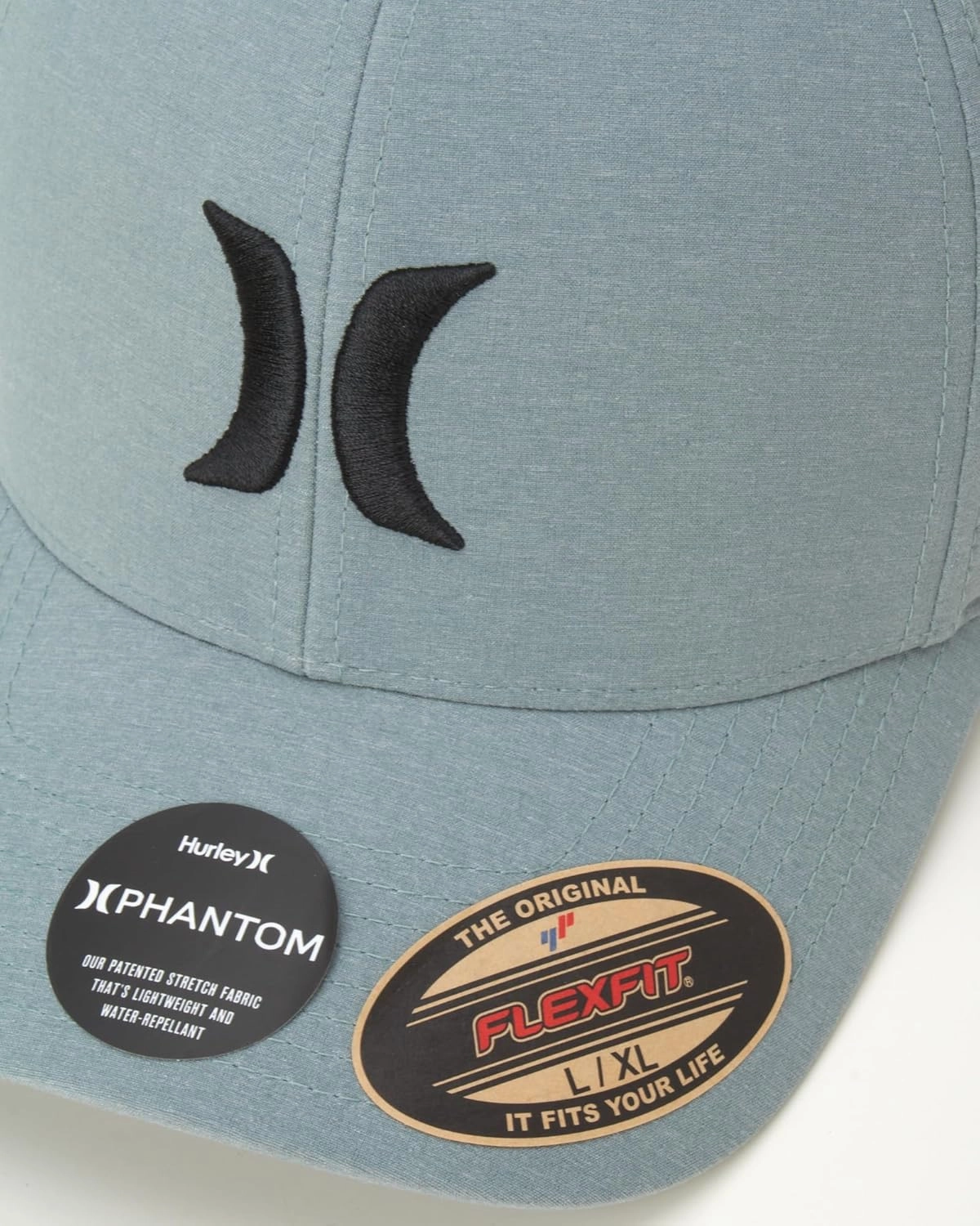 Hurley Men's Caps - Flexfit and Quick-Dry Phantom Curved Baseball Caps for Men - Classic Mens Trucker Hats (S-XL)