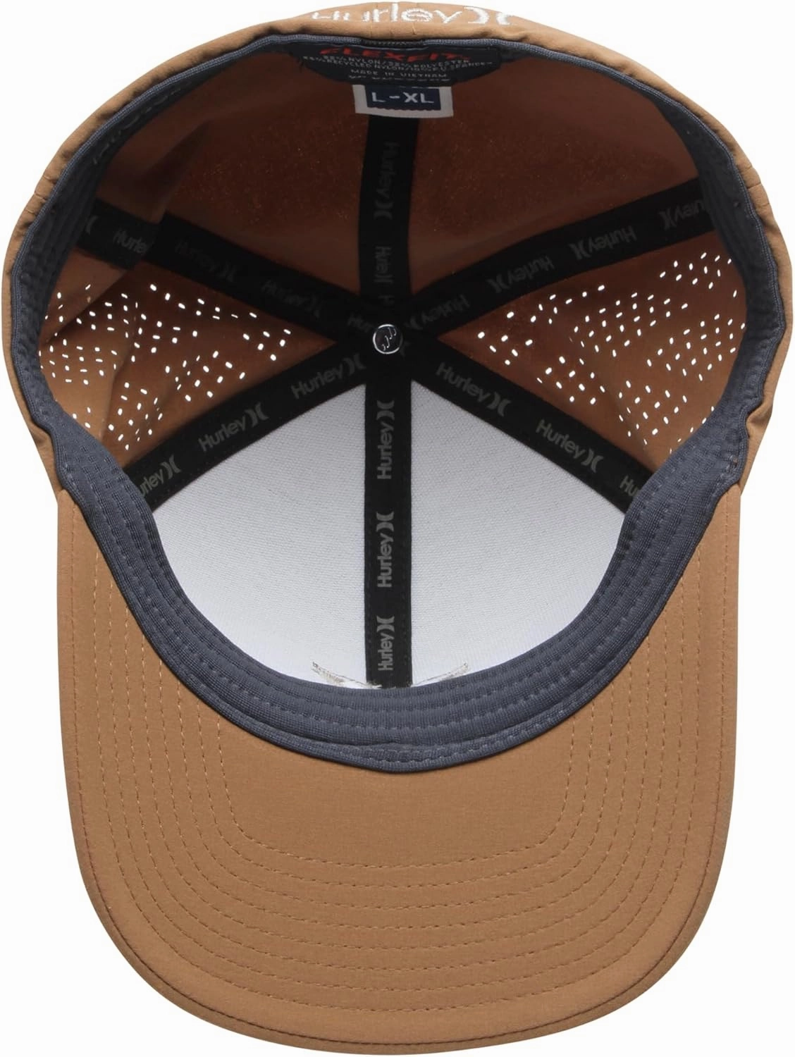 Hurley Men's Caps - Flexfit and Quick-Dry Phantom Curved Baseball Caps for Men - Classic Mens Trucker Hats (S-XL)