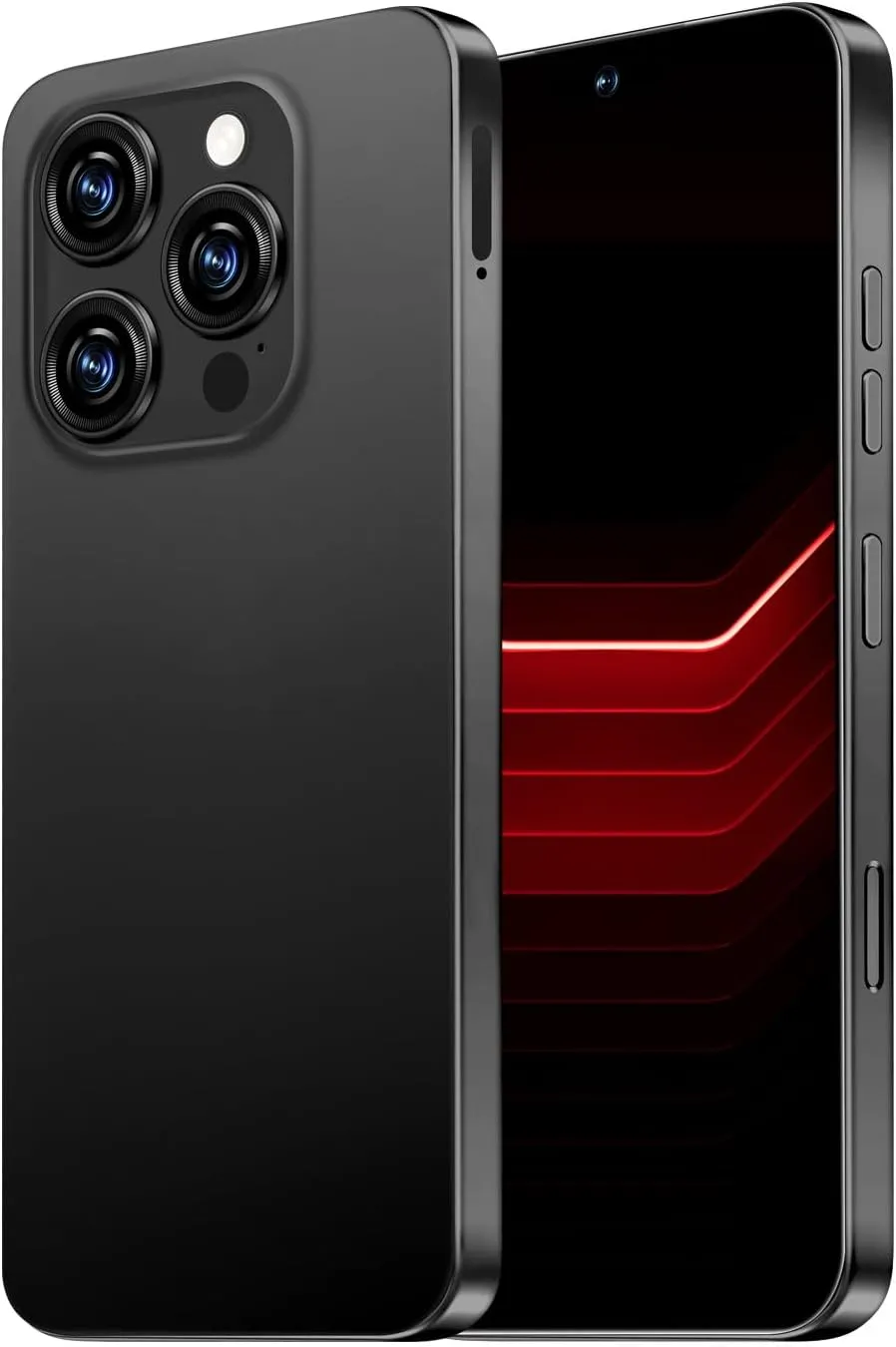 I16 PROMAX 5G Cell Phone,Smartphone Unlocked Cell Phone 8GB 256GB/6.99" Display/68MP 108MP Camera/7000 mAh Battery Super Endurance, Dual SIM Card/Face Unlock/GPS (Black)