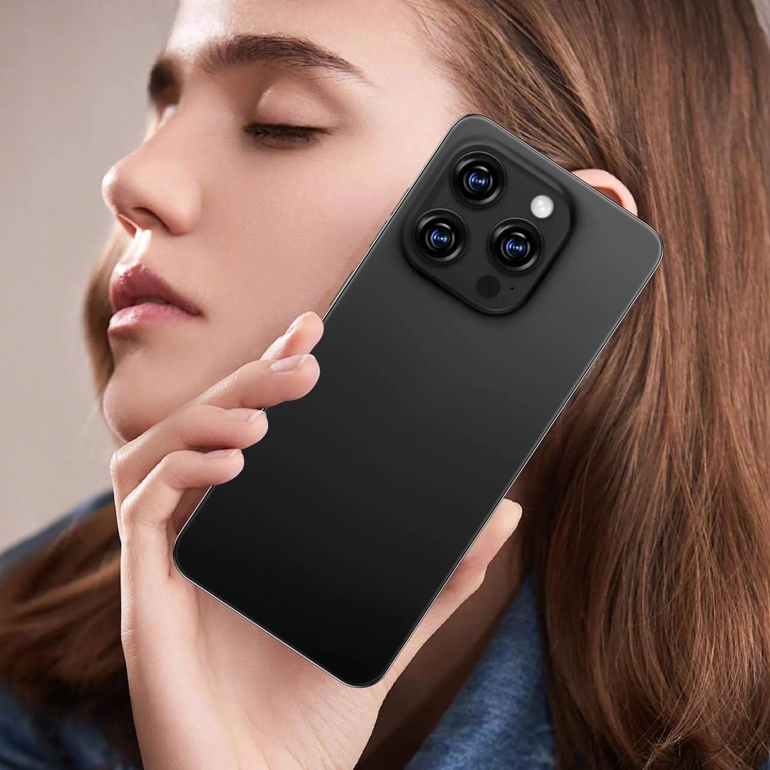 I16 PROMAX 5G Cell Phone,Smartphone Unlocked Cell Phone 8GB 256GB/6.99" Display/68MP 108MP Camera/7000 mAh Battery Super Endurance, Dual SIM Card/Face Unlock/GPS (Black)