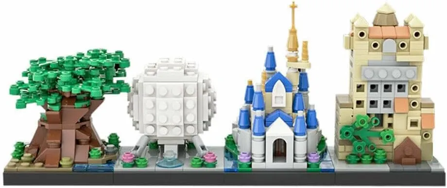 Iconic Theme Park Lite Version 529 Pieces Building Toys Set MOC Build Gift for Age 18 