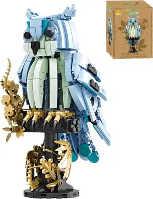 Ideas Magic World Owl Flower Animal Building Set, Owl Creative Desk Lamp,Collectible Harry Bird Model,Gifts for Adults or Teens Kids 8  (1288 Pieces)