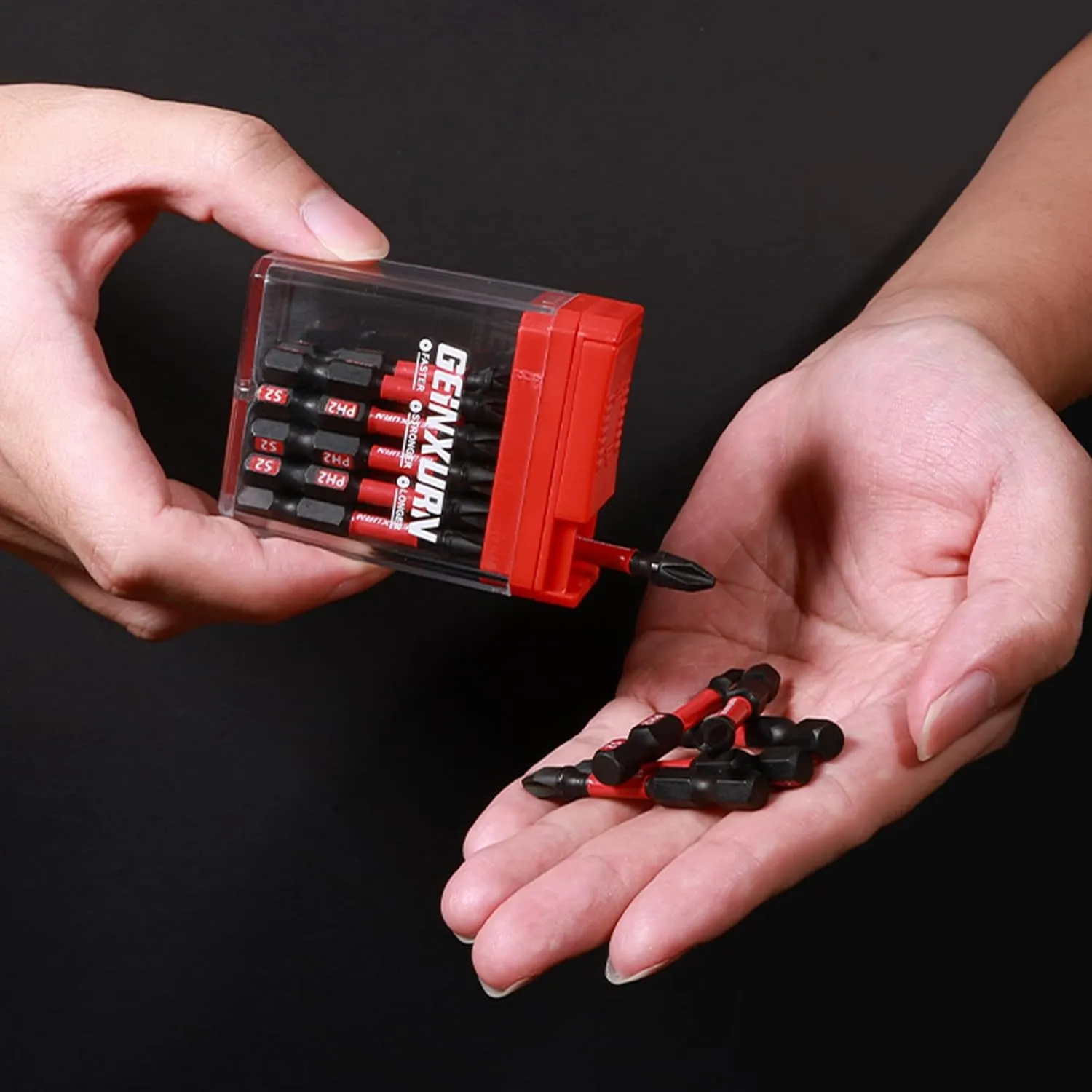Impact Phillips Screwdriver Bits Set,45 Pcs 2" Magnetic(PH1/PH2/PH3) S2 Steel Multi Driver Bits with Storage Colorful Box