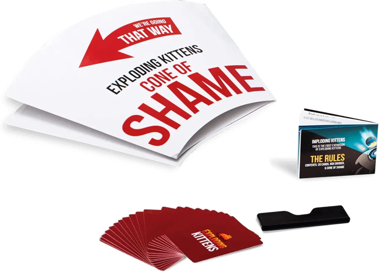 Imploding Kittens Expansion Pack by Exploding Kittens, Original Game Required - 2-5 Players - Ages 7  - 15 Minutes to Play - Ideal for Party, Family Game Night, Fun for Kids and Adults