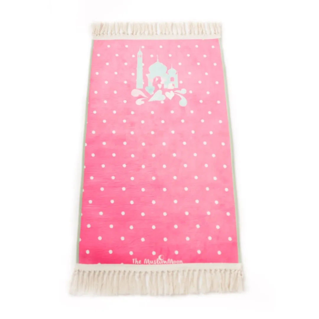In Love With Prayer (Pink) - Salah Prayer Mat by The Muslim Moon
