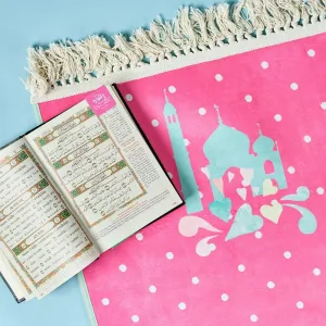 In Love With Prayer (Pink) - Salah Prayer Mat by The Muslim Moon