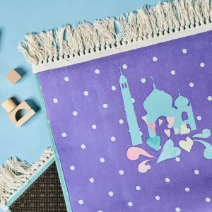 In Love With Prayer (Purple) - Salah Prayer Mat by The Muslim Moon