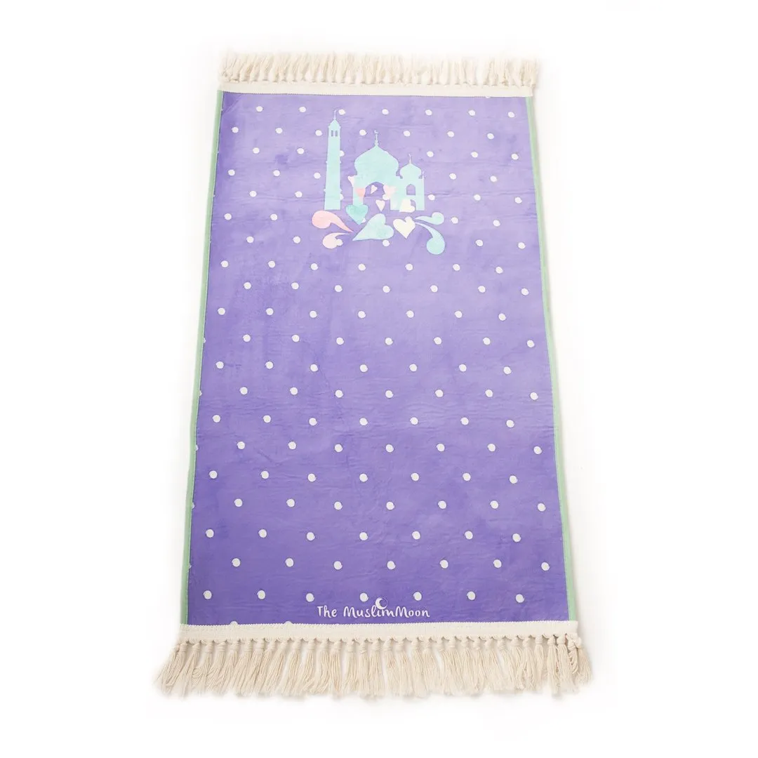 In Love With Prayer (Purple) - Salah Prayer Mat by The Muslim Moon