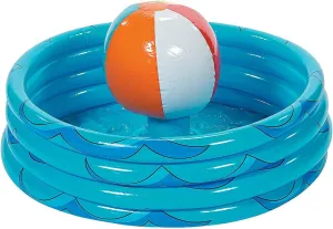 Inflatable Beach Ball in Pool Cooler. - Pool Party Supplies and Decor