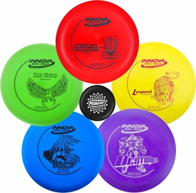 Innova Disc Golf Starter Set –Colors May Vary 160-180g – Disc Golf Putter, Disc Golf Driver, Mid-Range, Beginner Disc Golf Set