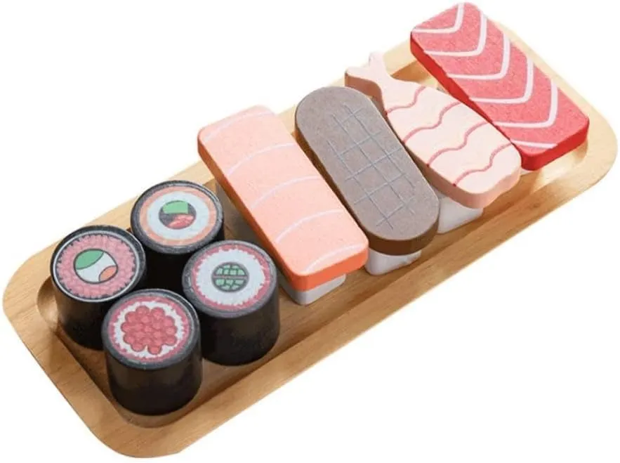 Interactive Kitchen Smart Toy Set Cartoon Sushi Simulation Toy for Kids Safe Vivid Playhouse Food Props Develop Thinking Creativity