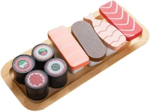 Interactive Kitchen Smart Toy Set Cartoon Sushi Simulation Toy for Kids Safe Vivid Playhouse Food Props Develop Thinking Creativity