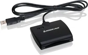 IOGEAR USB Smart Card Access (CAC) Reader - TAA Compliant - DOD/Government/Healthcare/Banking/Entertainment/Secure Network Login - Compatible With Mac, Win, Linux - GSR202