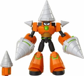 Jakks Pacific Fully Charged – Deluxe Drill Man Articulated Action Figure with Spinning Drills and Drill Man Buster Accessory (to swap onto the Mega Man figure)! Based on the new show!