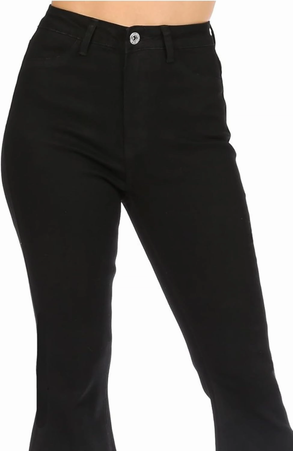 JC JQ High Waist Stretchy Flared Bottom Denim Jeans by Hifashion.la