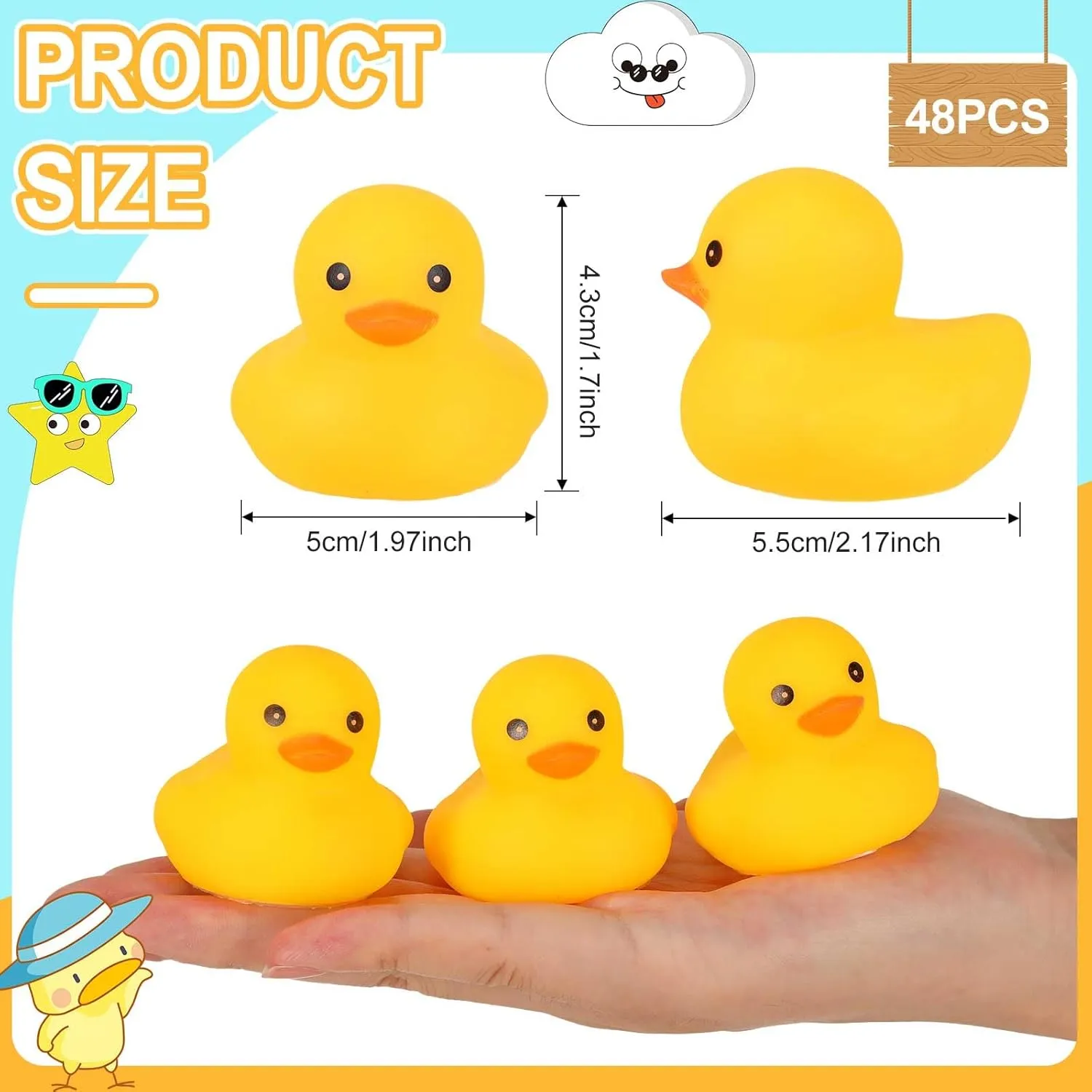 Jerify 100 Pcs Bulk LED Rubber Ducks Light up Yellow Bathtub Rubber Ducks Glow Bath Floating Toys with LED Lights Birthday Halloween Christmas Easter Shower Pool Toys for Holiday Bathroom