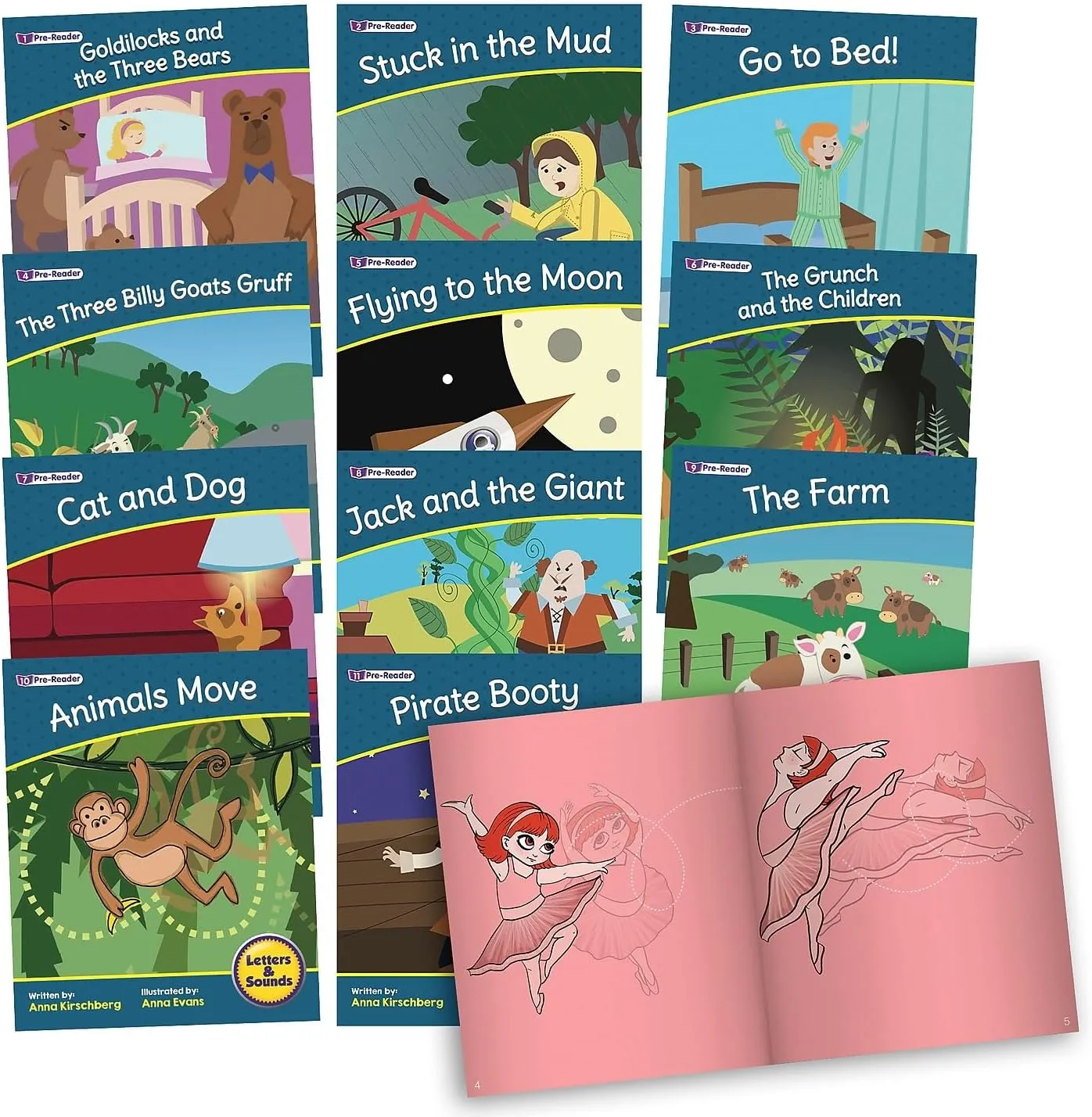 Junior Learning Letters & Sounds Phase 1 Set 2 Fiction,Multi