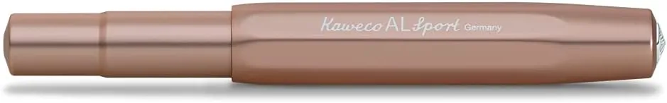 Kaweco AL SPORT Rollerball Rosé Gold I Gel/Ballpoint Pen Including 0.7 mm Rollerball Pen Refill in Classic Design with Ceramic Ball I Premium Aluminium Gel Roller 13 cm