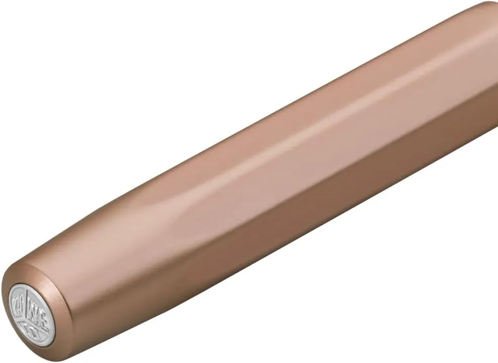 Kaweco AL SPORT Rollerball Rosé Gold I Gel/Ballpoint Pen Including 0.7 mm Rollerball Pen Refill in Classic Design with Ceramic Ball I Premium Aluminium Gel Roller 13 cm