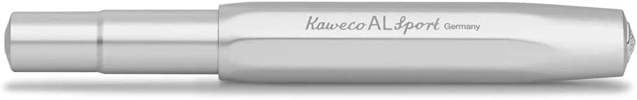 Kaweco AL SPORT Rollerball Silver I Gel/Ballpoint Pen Including 0.7 mm Rollerball Pen Refill in Classic Design with Ceramic Ball I Premium Aluminium Gel Roller 13 cm